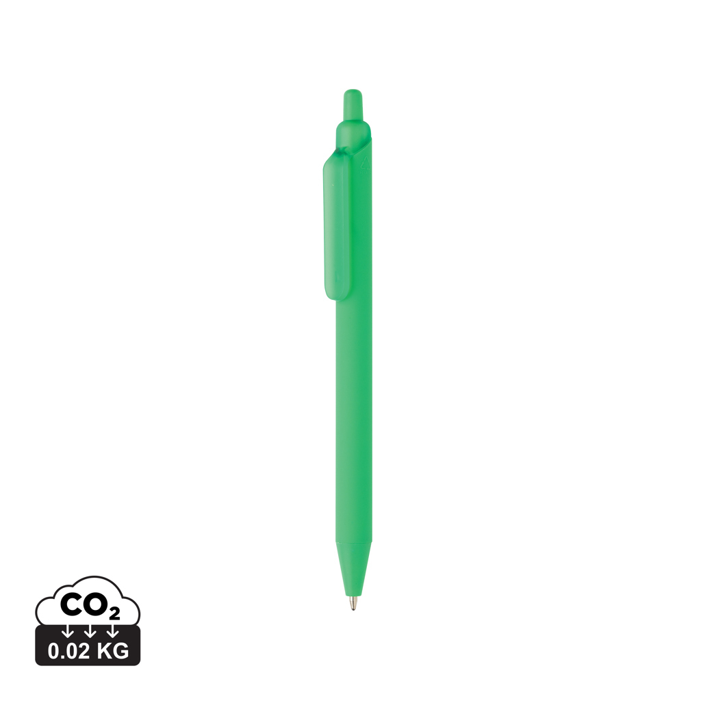 Stylo rABS GRS avec finition gomme à personnaliser Tide Vert 
